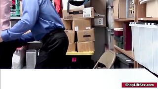 Shoplifter fucked after getting caught