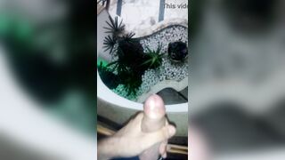 HUGE 'Two-Story' Cumshot (at job)!