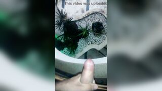 HUGE 'Two-Story' Cumshot (at job)!