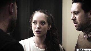 Gia Paige takes nasty friend's dicks in a DP