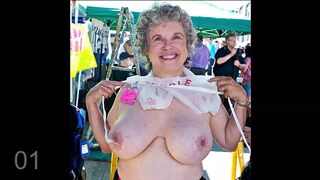 Huge Granny Tits Jerk Off Challenge To The Beat