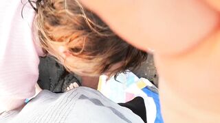 A Quick Blowjob on the beach with people close by