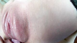 Husband cleans after sex vaginal pumped pussy