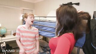 Trickery - Ivy Lebelle fucks a college student in his dorm