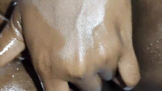 sushmita got OIL massage for whole body at home