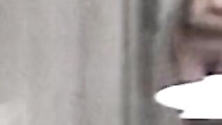Chinese mature granny in shower