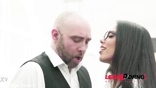 Busty secretary Katrina Moreno rides his throbbing dick with her pink & ass GP832