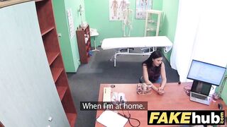 Fake Hospital Shy brunette has explosive orgasms when fucking her doctor