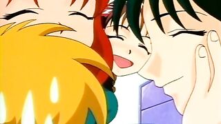 Hentai teen foursome