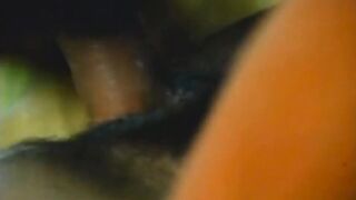 Beauty caucasic girl blow a cock on the bed