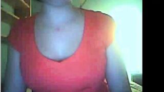 Barely 18 showing off herself on webcam