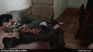 Anne Gautier & Myriem Roussel hairy pussy close up scenes
