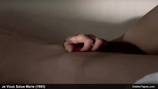 Anne Gautier & Myriem Roussel hairy pussy close up scenes