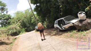 Nina Rivera gives sloppy head by the riverside