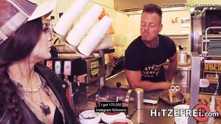 HITZEFREI Lullu Gun gets herself a real German sausage