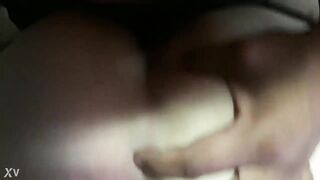 Kitty takes master's cock in her pussy with his finger in her ass