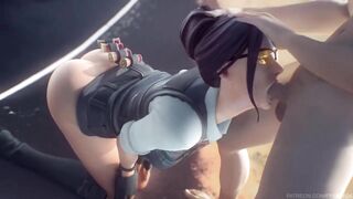Fortnite - Rook on Her Knees Blowjob Animation (Soun)