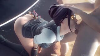 Fortnite - Rook on Her Knees Blowjob Animation (Soun)