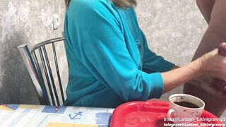 Stepmom drinks coffee with stepson's sperm massive cumshot taboo fetish .