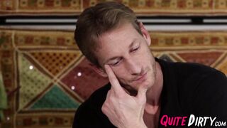 Petite cutie with small titties takes a dick inside of her