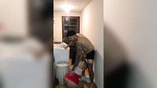 I gave this bastard good at the laundry room