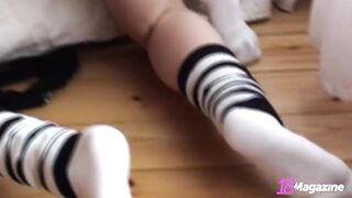 Holli Paige And Her Gf Play With Their Teens Tits And Twats!