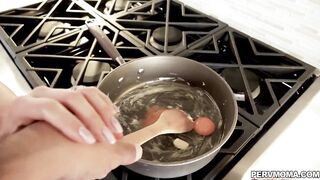 Big Titty StepMomma draining a young cock!
