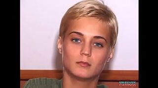 young woman Loureen Kiss has her First Anal in the Private Casting