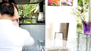 NannySpy Asian babysitter Jade Kush caught giving sexual massage