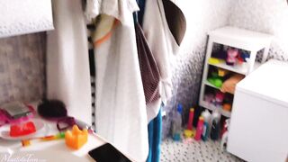 Girlfriend Passionate Blowjob Dick and Fucking in Bathroom