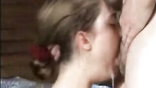 must see gagging puking sloppy hot blowjob