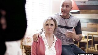 Horny stepdaughter sucked a stepdads cock and fucked