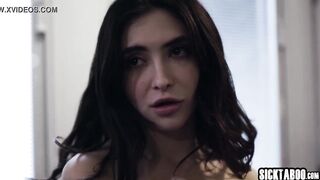 Horny stepdaughter sucked a stepdads cock and fucked