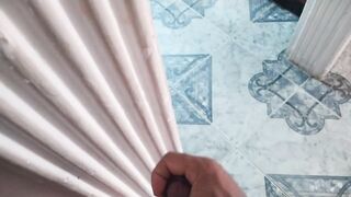 I masturbate while my friend's mom cleans the kitchen