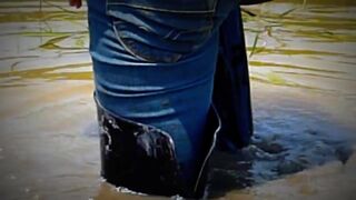 Sexy muddy long boots!!!