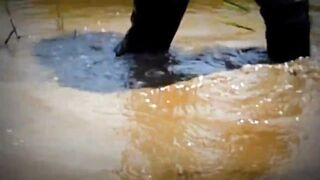 Sexy muddy long boots!!!