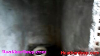 HD Heather Deep explores trail in jungle and get creamthroat