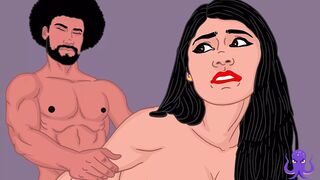 18+ Desi Sexy Indian Bhabhi - Mia Khalifa's Big Ass fucked by BBC - Anal Sex - Hindi Audio - Animated Cartoon Porn