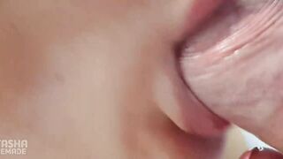 Luxury super close up blowjob from professional slut.
