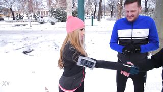 Horny Blonde Takes Two