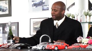 Surprising his Young Ebony Stepdaughter