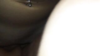 Pussy splitted by big dick plus half hand