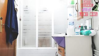I take a shower