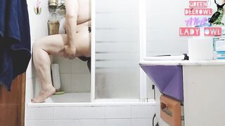I take a shower