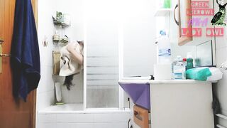 I take a shower