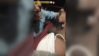 He comes home from school and starts suck a BBC from his uncle