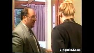 Blonde Woman Being Spanked By The Boss