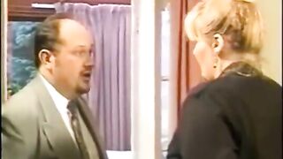 Blonde Woman Being Spanked By The Boss