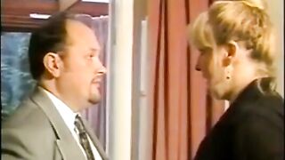 Blonde Woman Being Spanked By The Boss