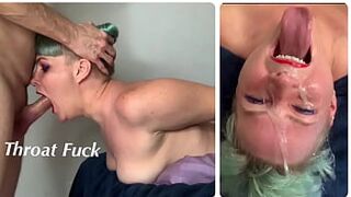 Extreme Throat Fuck for StepDaughter with Throat Bulge